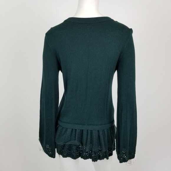 *SOLD* Lauren Conrad Lace Trim Bell Sleeve Sweater - Picture 7 of 7